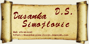 Dušanka Simojlović vizit kartica